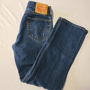 Mens Levis 505 30x32 Jeans Blue Straight Leg Streetwear Workwear